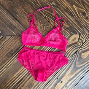 Victoria Secret vintage bralette and panty set size small